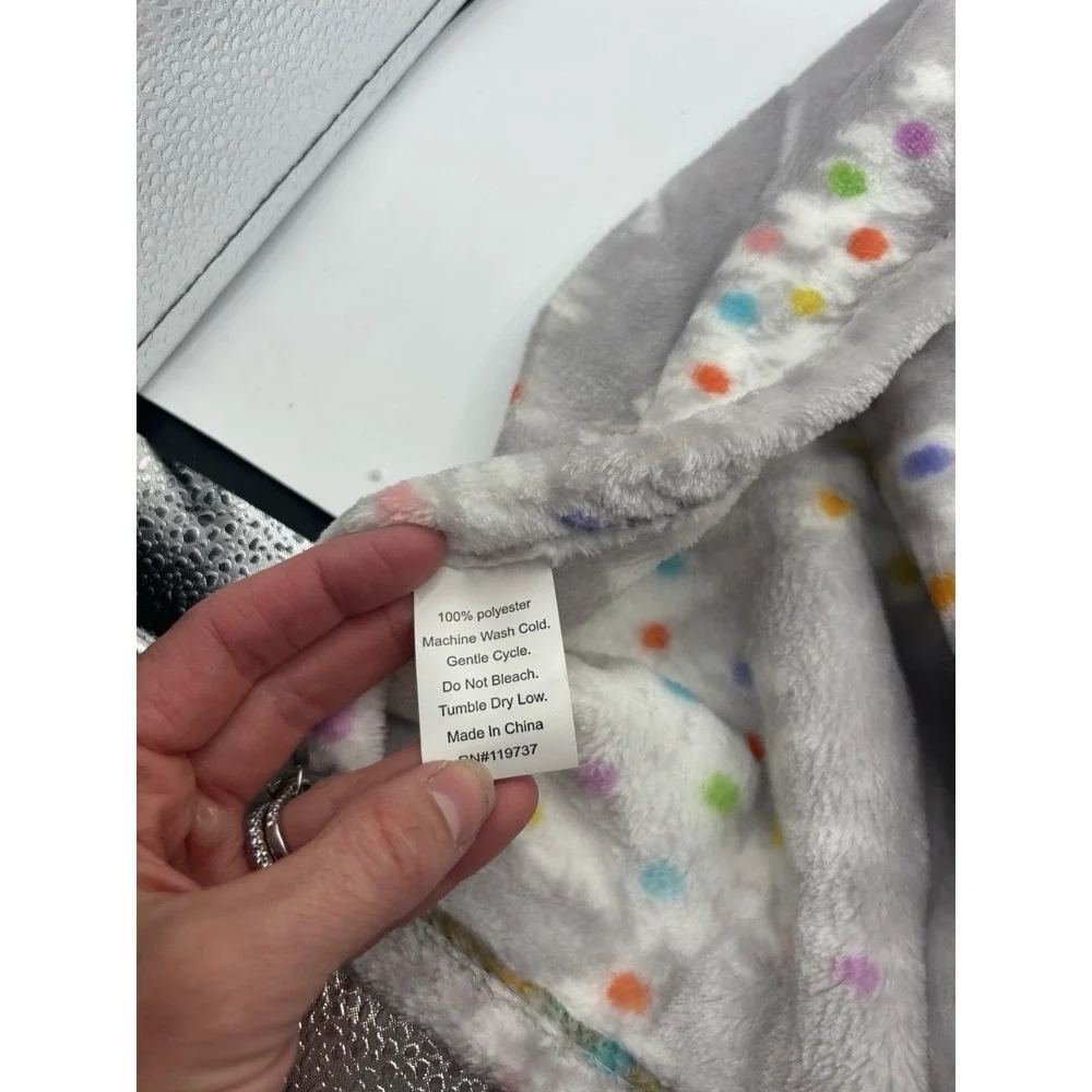 Boundary Plush Throw Blanket Christmas Holiday Gray White Tree Pattern 60x70 NWT